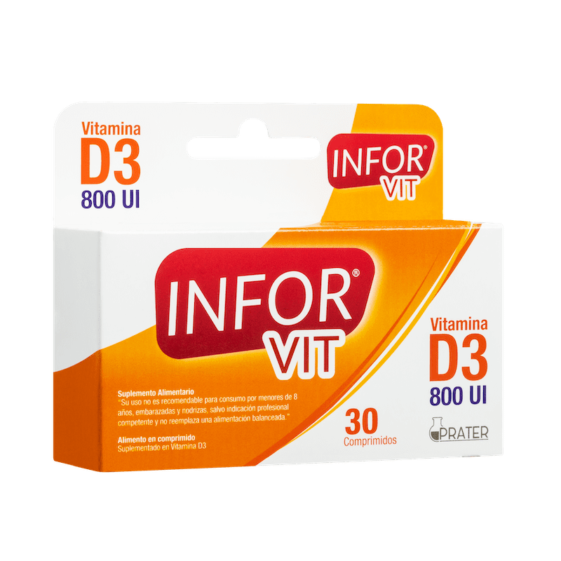 Infor - Vitamina D3 800 Iu 30 Comprimidos -