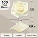 thumbnail image 4 of Cabezales de espuma de 7,6 cm con rosas artificiales, color marfil, 100 unidades, 4 of 9