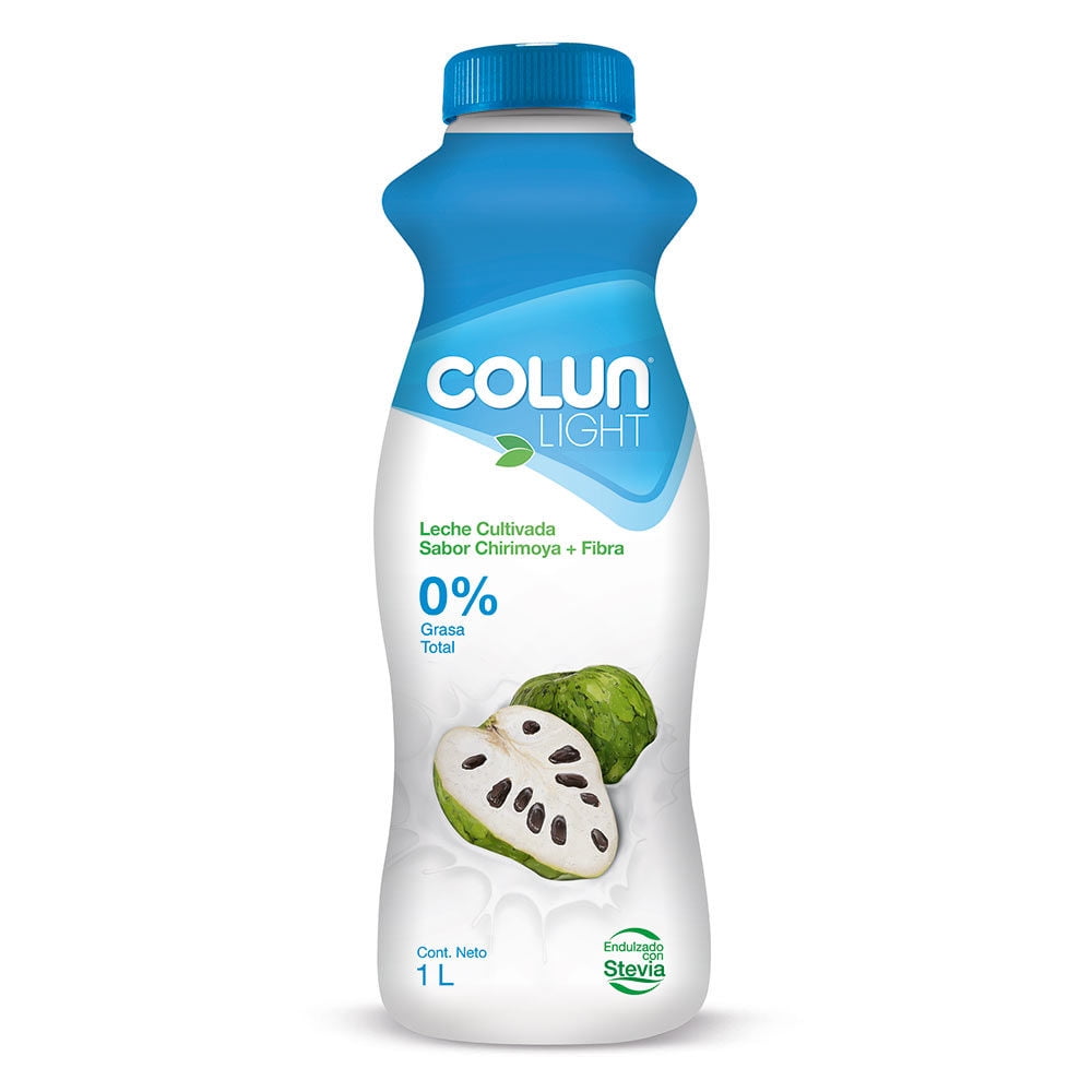 Leche Cultivada Light Sabor Chirimoya Botella 1 L Colun