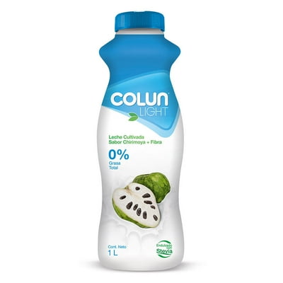 Leche Cultivada Light Sabor Chirimoya Botella 1 L Colun