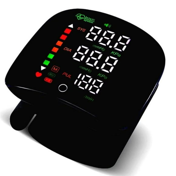 Monitor De Presión Arterial De Muñeca USB Con Voz Recargable