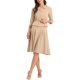 thumbnail image 2 of INSPIRE CHIC Conjuntos de Traje de Falda de Negocios para Mujeres Regreso a Clases Atuendo de Maestra 2 Piezas Conjuntos Oficina Chaqueta Blazer de Manga 3/4 Faldas Plisadas L Caqui, 2 of 6