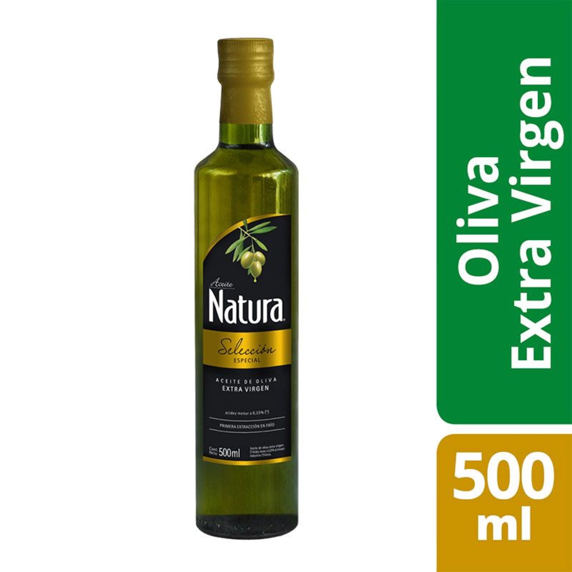 Aceite Oliva Extra Virgen Botella 500 ml Natura