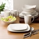thumbnail image 2 of Juego de vajilla Gibson Home Zen Buffet de porcelana, 16 piezas, blanco, 2 of 7