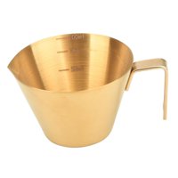 Bothyi - Taza Para Servir Café Expreso, Taza De Café De 100Ml Con Asa, Taza Para Chupitos De Café Expreso Y Leche, Color Dorado