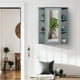 thumbnail image 2 of Mueble de baño montado en la pared COSTWAY con espejo gris, 2 of 3