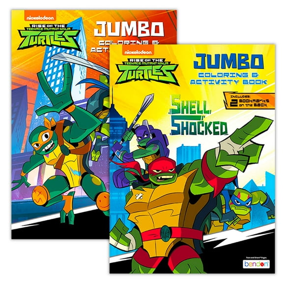 Set de libros para colorear Teenage Mutant Ninja Turtles 2 Books