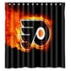 thumbnail image 1 of Cortina de ducha de los Philadelphia Flyers, juego de cortina de baño con ganchos, tamaño 60 x 72 pulgadas, 1 of 3