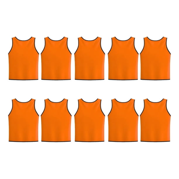 Pack X10 Chaleco Deportivo De Poliéster Peto Cerrado Niños