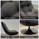 thumbnail image 4 of Sillón Enzo Giratorio Ecocuero Sitial Base Pedestal Metálico Negro Liso, 4 of 8