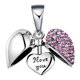 thumbnail image 3 of Dangle Pendant Charms Beads S925 Heart DIY Jewelry Regalos Para Papá Mamá Rosa, 3 of 4