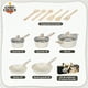 thumbnail image 2 of Bateria De Cocina Aluminio 38 Pcs Antiadherente Granito Blanco Crema, 2 of 10