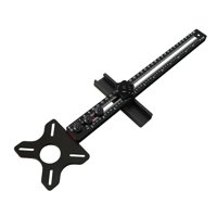 Magideal - Soporte De Ranura Para Fresadora, Plantilla Para Herrajes De Gabinete, Guía De Fresadora Multiusos, Máquina De Recorte, Tablero Abatible Para Ranurado Sin Base