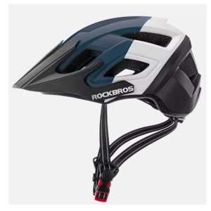 Vipnetwork - Casco Bicicleta Adulto Rockbros Azul Blanco