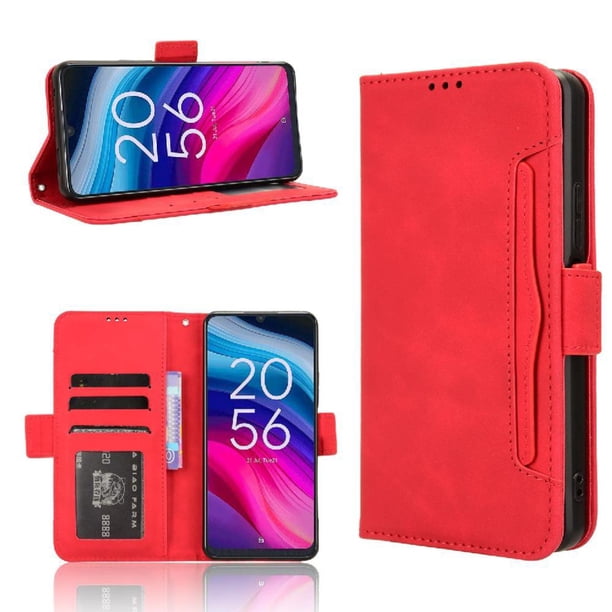 Funda Tipo Billetera FOXDOCK para TCL 50 5G – Tapa Flip con Tarjetero