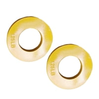 Ioensy - 2 Discos De Pesas Fraccionarias Codificados Por Colores Para Entrenamiento De Fuerza, Portátiles, Amarillos, 1,25 Lb