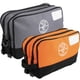 thumbnail image 1 of Juego de bolsas para herramientas Klein Tools 55579 con doble compartimentos con cremallera, 1 of 9