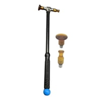 Magideal - Herramienta De Reparación De Abolladuras Sin Pintura Para Carrocería De Coche, Martillo De Reparación Ligero Universal Con Cabezales Para Eliminación Conjunto D