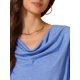thumbnail image 5 of INSPIRE CHIC Top de Mujer con Cuello de Tortuga de Manga Corta Casual y Elástico M Azul, 5 of 6