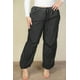 thumbnail image 1 of Saronite Pantalones de Paracaídas con Cintura Elástica y Cordón Ajustable, Dos Bolsillos Delanteros, Color Negro (para Mujer), 1 of 4