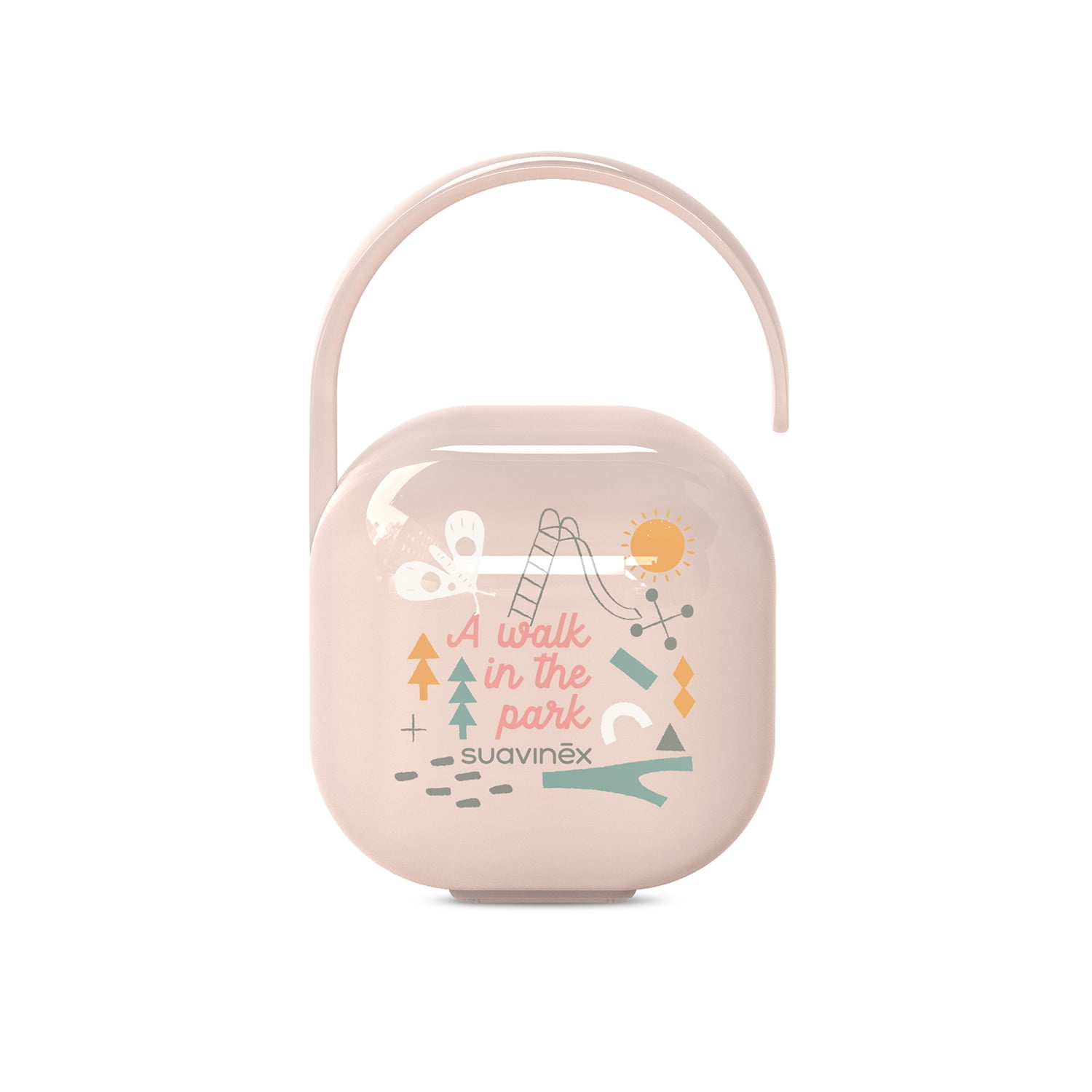 Chicco Portachupete Double Rose - Porte-Tétine Pratique Et Hygiénique