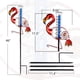 thumbnail image 3 of Pluviómetro de Metal JOYBEE HOME&GARDEN Flamenco 117 cm, 3 of 8