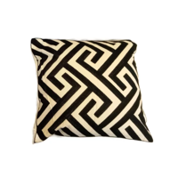 Genérico - Pack De 4 Fundas Para Cojín 45X45 Cm Negro