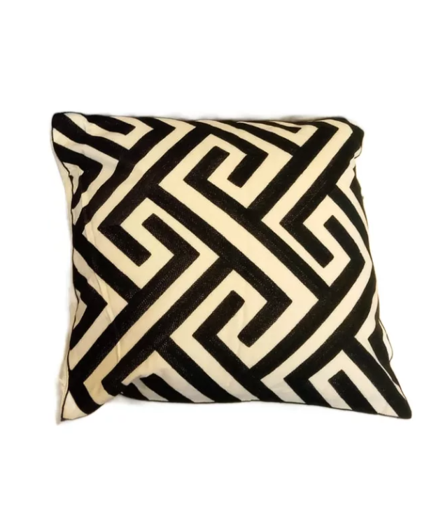 Genérico - Pack De 4 Fundas Para Cojín 45X45 Cm Negro