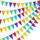 thumbnail image 1 of Guirnalda Banderines LOLStar Rainbow 198 ft 120 pz Aluminio, 1 of 3