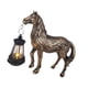 thumbnail image 1 of Estatua Solar Para Jardín Al Aire Libre, Lámpara De Luz, Estatuilla De Caballo Para Camino, Césped, Porche, Bronce, 1 of 3