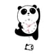 thumbnail image 3 of Reloj De Pared Con Péndulo De Panda, Reloj Silencioso Con Forma De Animal Para Cocina, Comedor, Interior, Estilo B, 3 of 3
