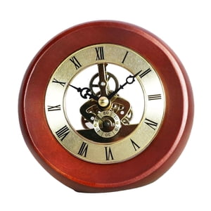 Magideal - Reloj De Engranajes, Reloj Steampunk, Adornos Decorativos, Reloj De Mesa Creativo De Moda, Versión De Metal, Reloj De Escritorio Mecánico Para Jardín A