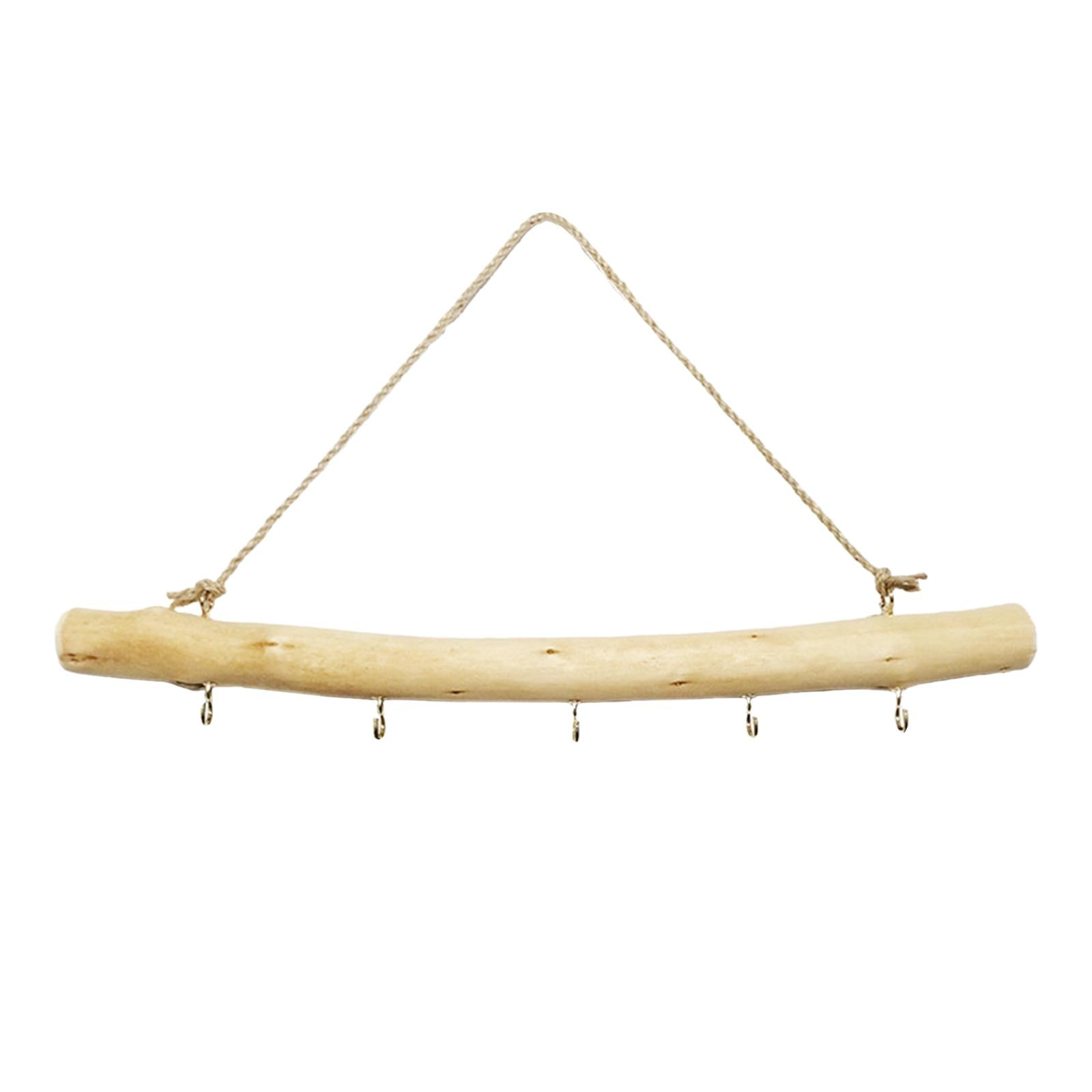 Bothyi - Gancho De Rama De Madera A La Deriva De 39 Cm Gancho De Madera Soporte De Pared Para Auriculares Llave De Entrada Recta