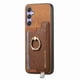 thumbnail image 2 of Funda Magnética Para Samsung Galaxy A34 Con Billetera Y Anillo Protector Resistente Marrón, 2 of 5
