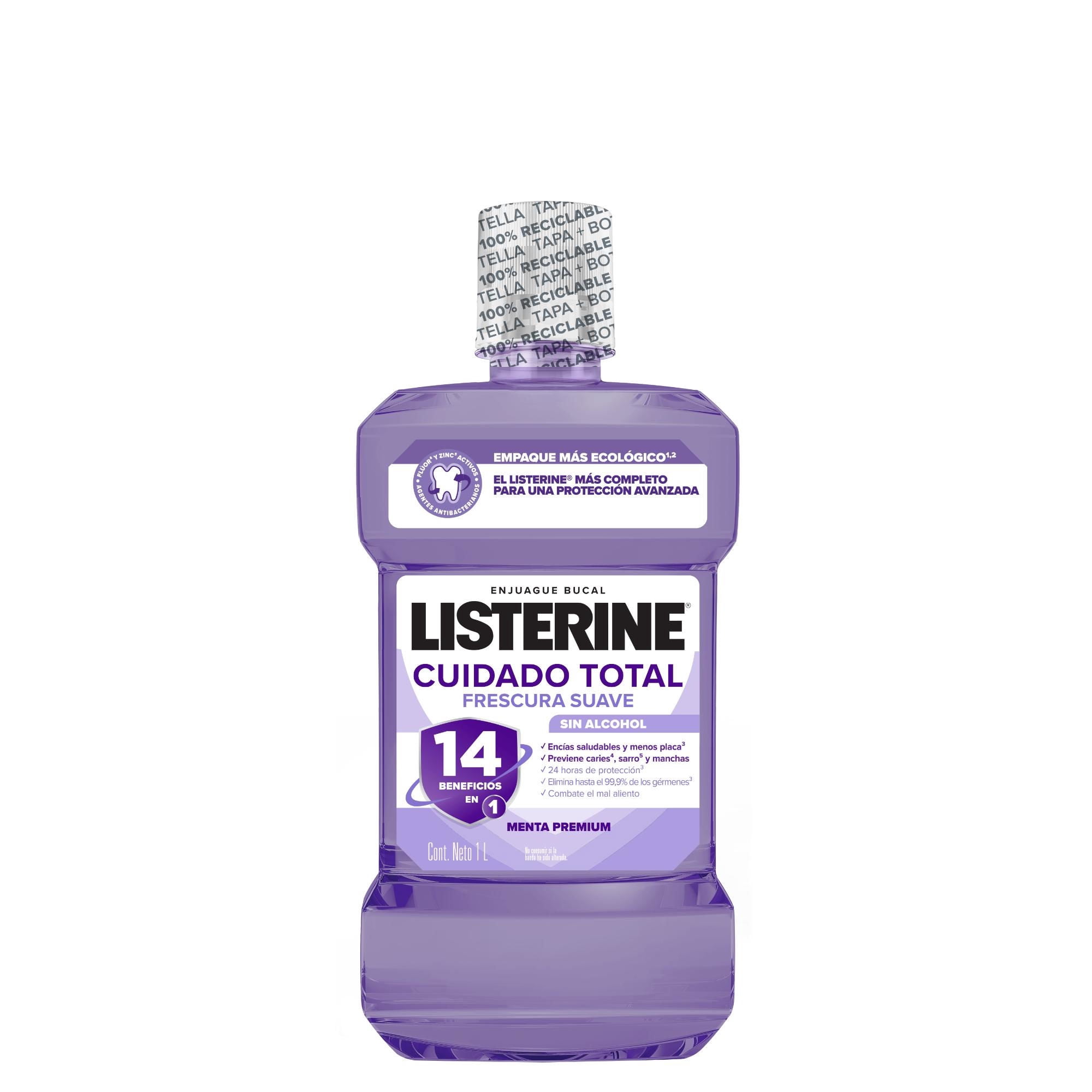Enjuague Bucal Cuidado Total Zero 1000 ml Listerine