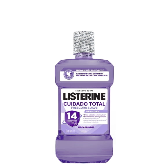 Enjuague Bucal Listerine Cuidado Total Zero, 1000 ml