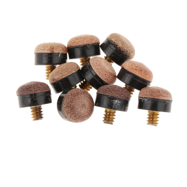 10 Piezas de Puntas para Tacos de Billar, Punta para Taco de Billar, Tornillo Portátil de Alta Dureza, Punta para Taco de Billar para Jugadores de Bil 12MM