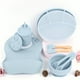 thumbnail image 3 of 9pcs Silicone Baby Feeding Set|Baby Led Weaning Supplies Set Toddler Feeding Eating Utensils Sets|Baby Bib, Suction Plate, Suction Bowl, Spoon, Fork, Sippy Cup|Food Grade BPA Free, Dishwasher Safe, 3 of 4