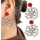 thumbnail image 1 of Pendientes de luz navideña | Pendientes navideños para mujer - Mujeres, niñas, pendientes de botón navideños, pendientes navideños, regalo de joyería para fiesta de disfraces, accesorio de disfraz Yux, 1 of 7