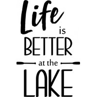 Rienda Libre Graphics - Decomural Life Is Better At The Lake Fishing Ws-41381