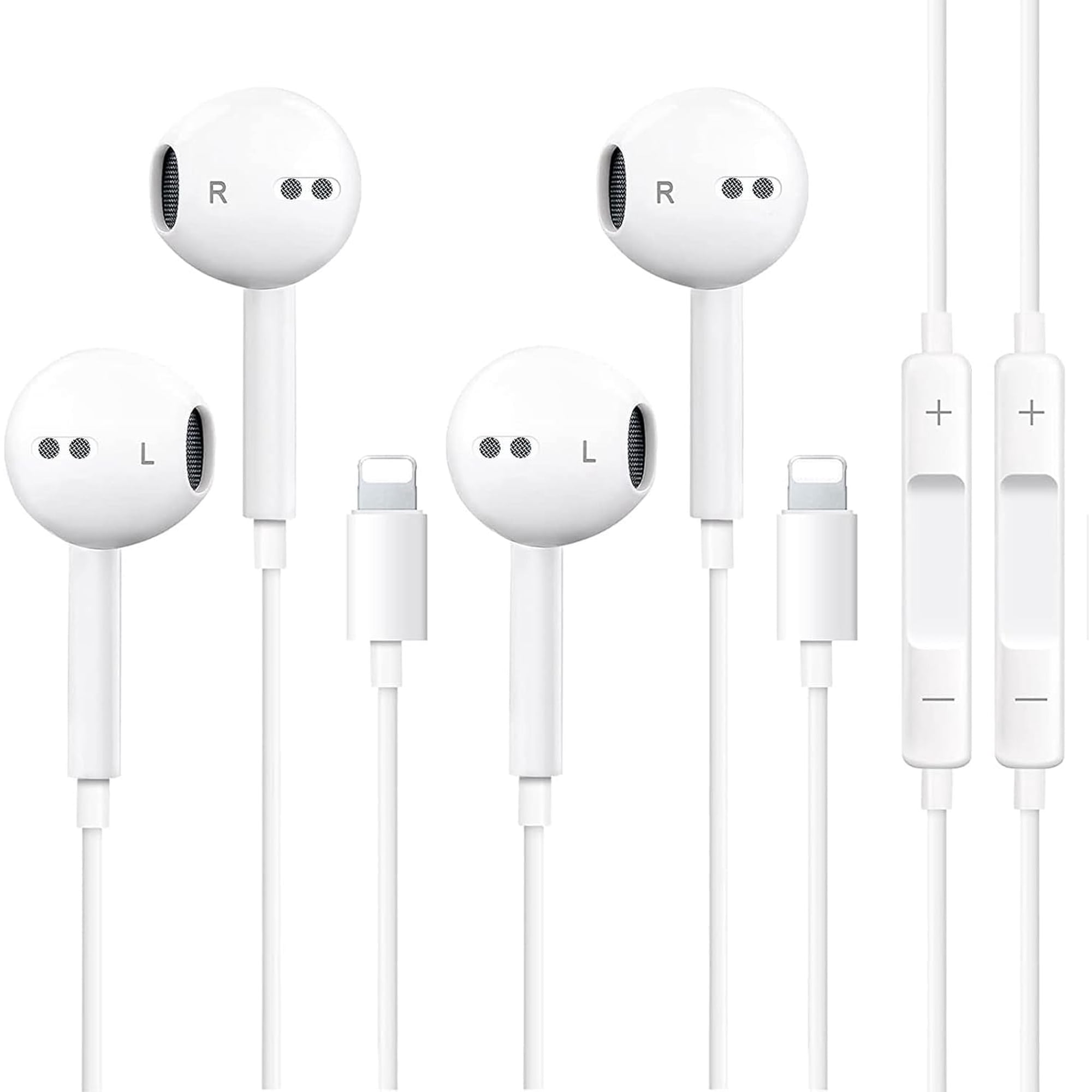 Auriculares Supvol Con Cable Y Micrófono Para Iphone 2, Paquete