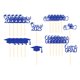 thumbnail image 5 of 24 Uds. Felicidades Pastel Selecciones Cupcake Toppers Para Accesorios De Fotos Reunión Cumplea?os Azul, 5 of 5
