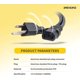 thumbnail image 5 of Cable de alimentación de repuesto de 3 clavijas para Bose S1 Pro por BRENDAZ, 5 of 6