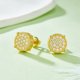 thumbnail image 3 of Moissanite Stud Earrings para Hombre Color D Claridad VVS1 Aretes de Diamante de Plata Esterlina S925 Aretes de Moissanita Blancos/amarillos para Mujer, 3 of 5