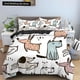 thumbnail image 1 of Cartoon Dog Duvet Cover Lovely Illustrated Pet Puppy bedding set Animal Quilt Cover Polyester Comforter Cover Bed Sheets, 1 of 5