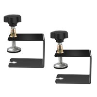 Ioensy - 2 Clips De Fijación Para Cajones, Universales, Fáciles De Usar, De Acero, Color Negro
