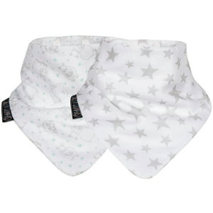 Cheekychompers - Pack Babero Con Mordedor 100% Orgánico -Stars&Hippo