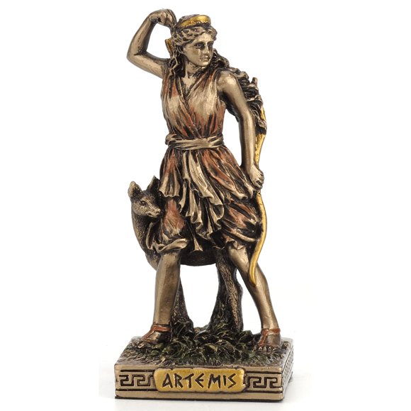 Figura Veronese Design Artemisa Bronce 4x4x9 cm