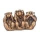 thumbnail image 1 of Escultura De Monos Decorativa Hecha A Mano De Resina Para El Hogar, Mesa, Regalo Memorable, Bronce, 1 of 3