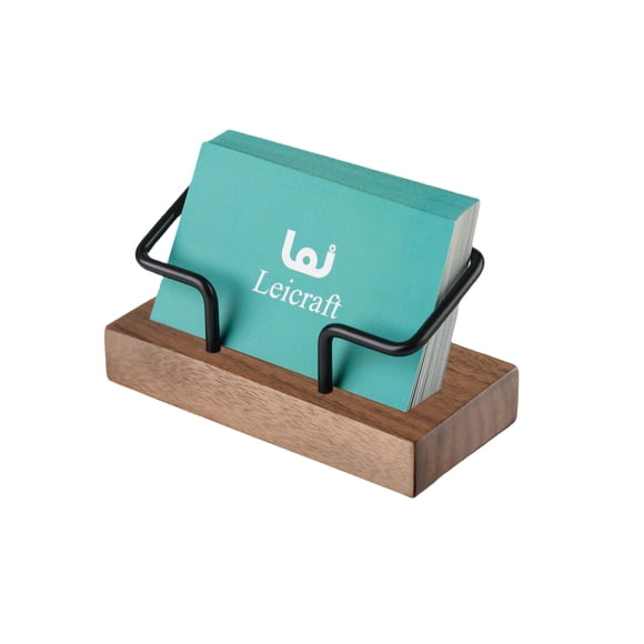 Portatarjetas Leicraft de Madera Moderno para Escritorio